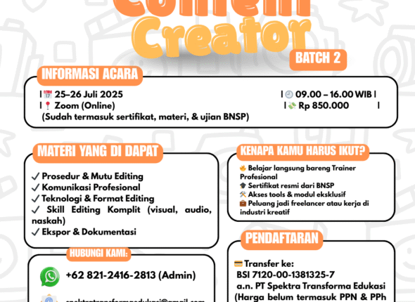 PELATIHAN CONTENT CREATOR BATCH 2